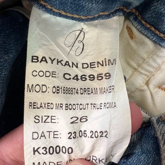 We The Free Women’s Relaxed MR Bootcut True Roma Denim Jeans New Size 26 - Picture 7 of 7